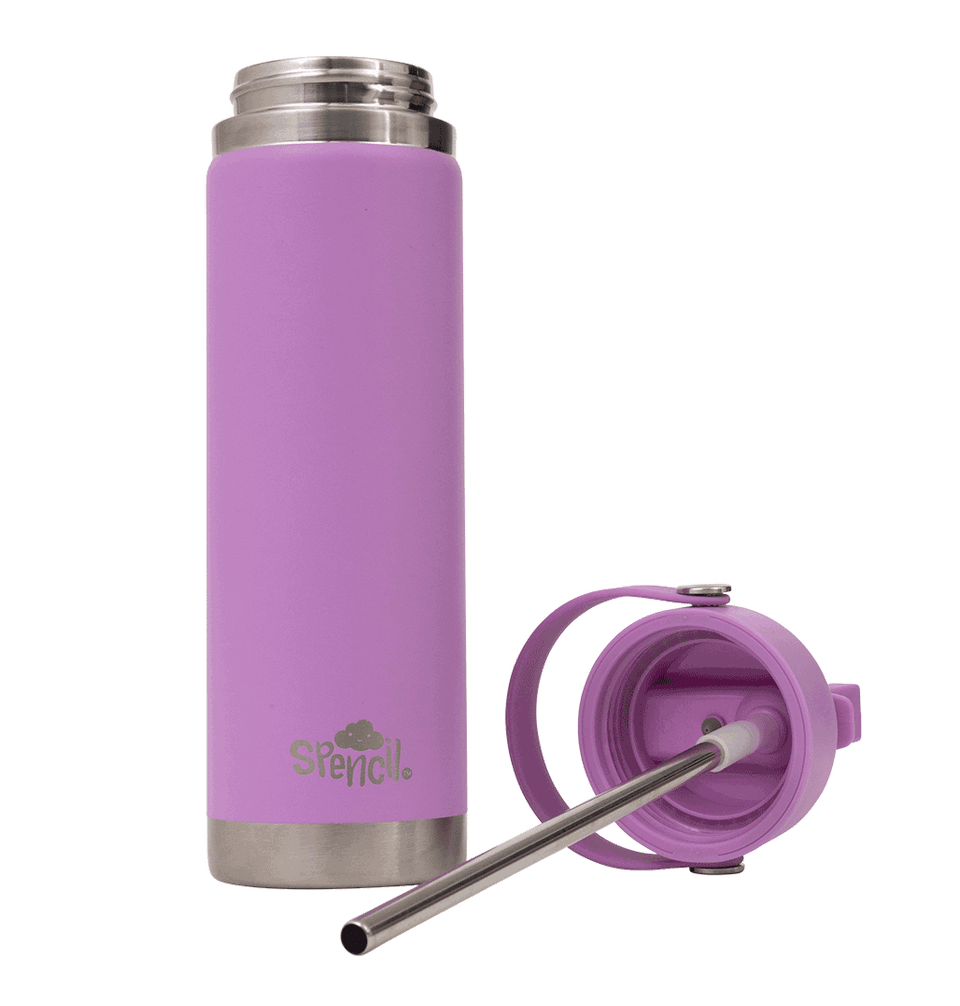 Big Insulated Water Bottle 650ml - Lilac