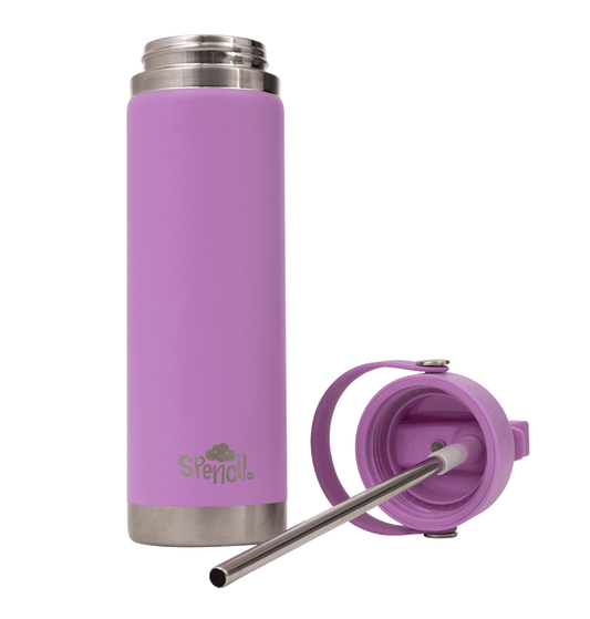 Big Insulated Water Bottle 650ml - Lilac