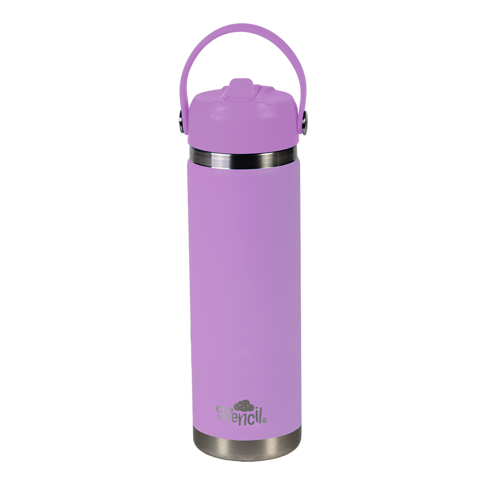 Big Insulated Water Bottle 650ml - Lilac