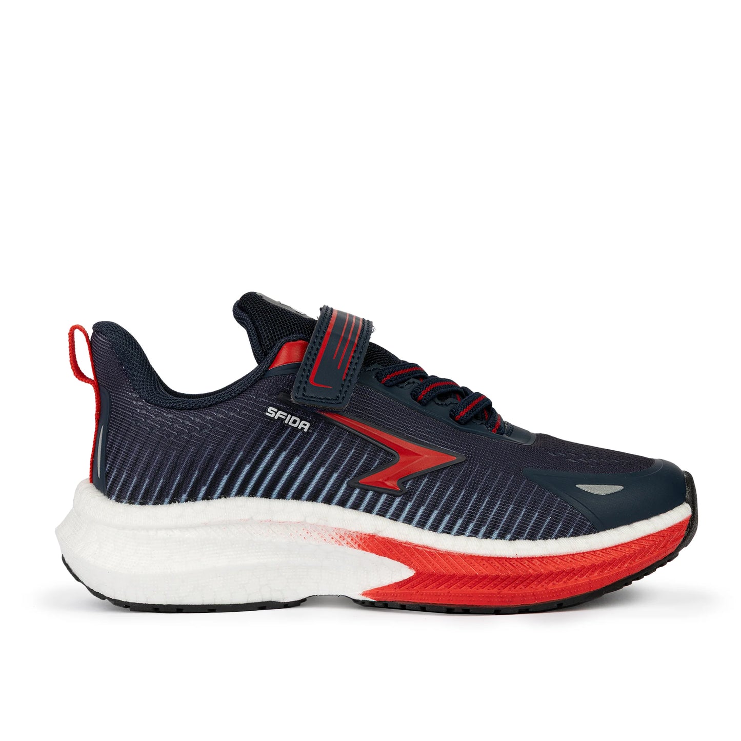 Sfida Zephyr 2.0 Boys Runners (Velcro) - Navy/Red