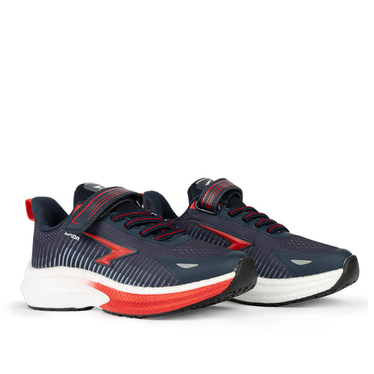 Sfida Zephyr 2.0 Boys Runners (Velcro) - Navy/Red
