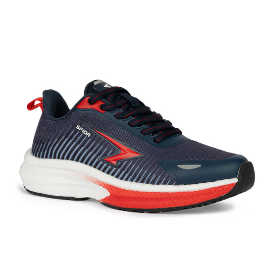 Sfida Zephyr 2.0 Boys Runners (Lace Up) - Navy/Red