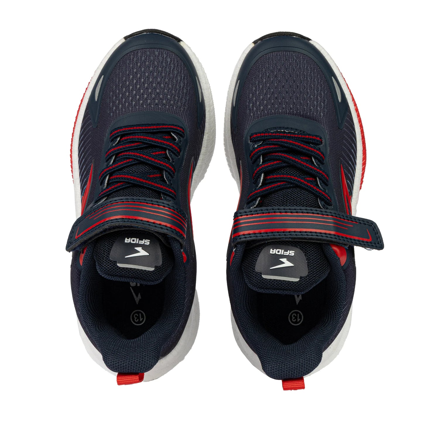 Sfida Zephyr 2.0 Boys Runners (Velcro) - Navy/Red