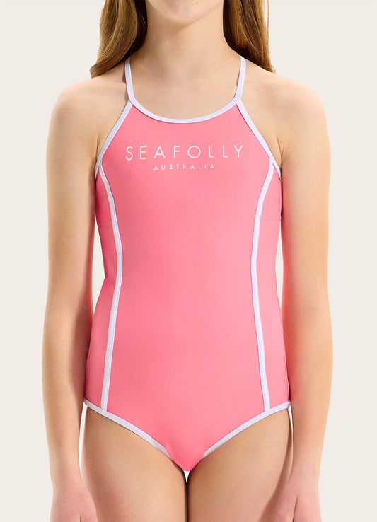 Seafolly Kids Essentials One Piece - Bubblegum