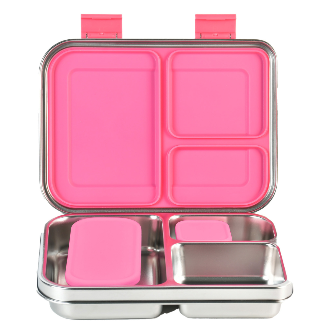Mighty Minis Stainless Steel Containers – Set of 2 - Pink