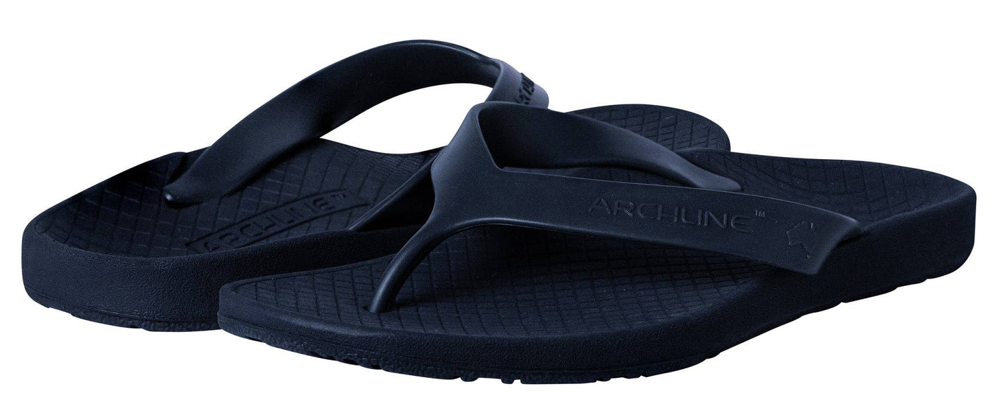 Archline Kids Orthotic Flip Flops – Navy