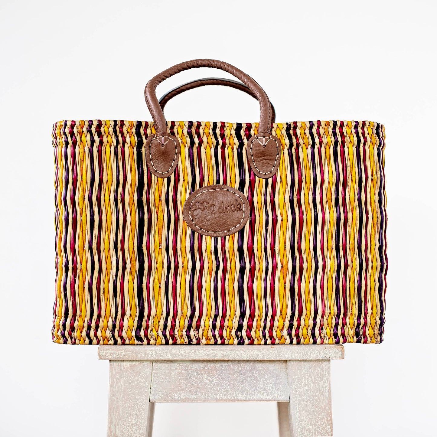 Reed Basket Large Multicolour