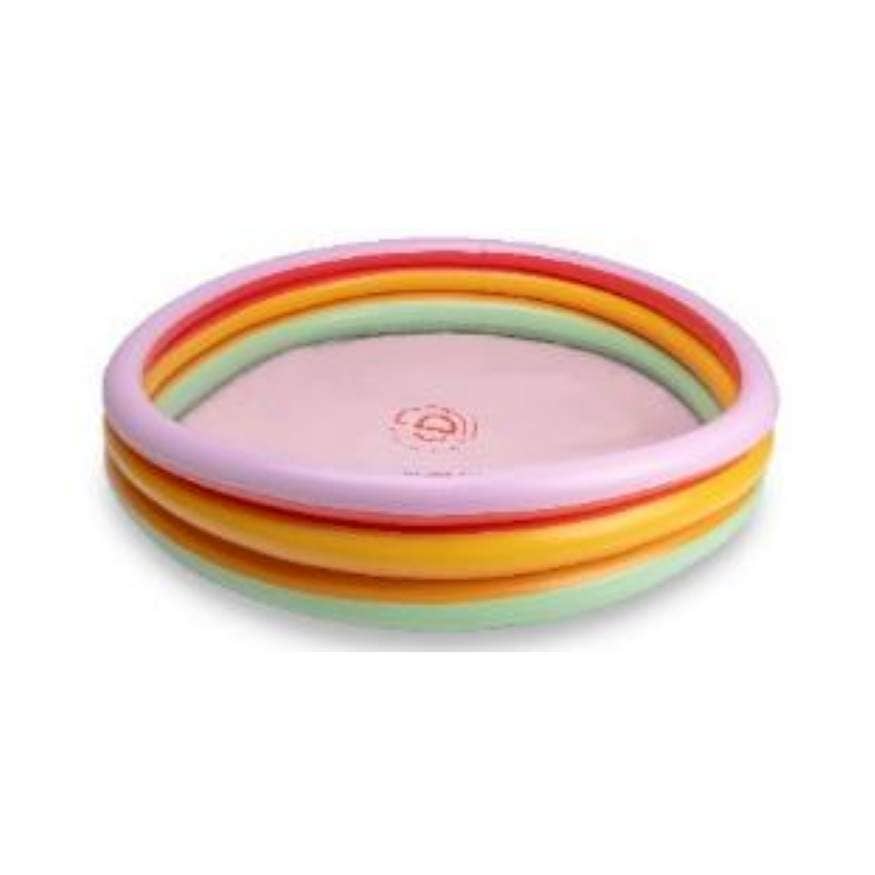 Swim Essentials Inflatable Kids Pool, Rainbow: 150cm dia