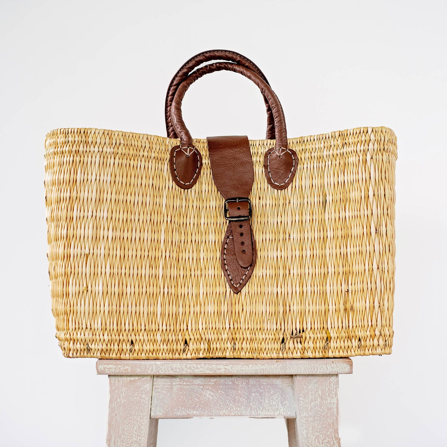 Reed Basket Large With Buckle