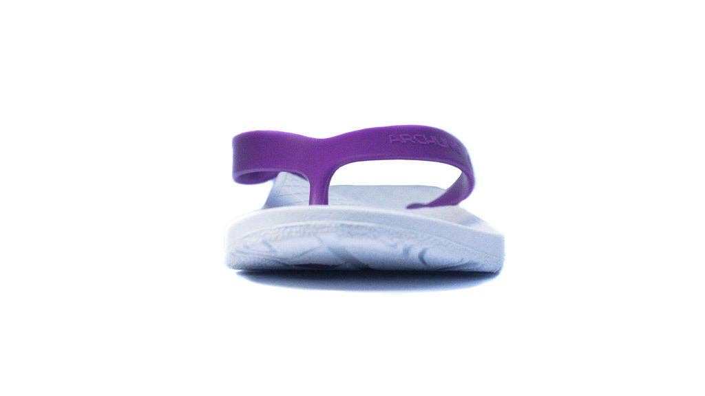Archline Kids Orthotic Flip Flops – White/Fuchsia
