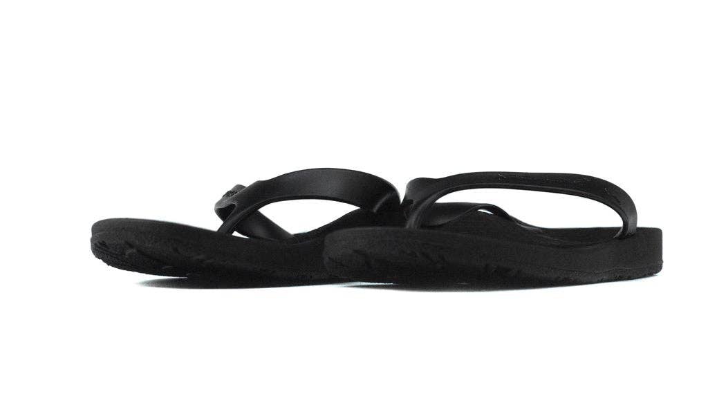 Archline Kids Orthotic Flip Flops – Black/Black