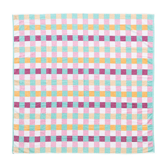 Jacquard Beach Blanket - Sorbet Check