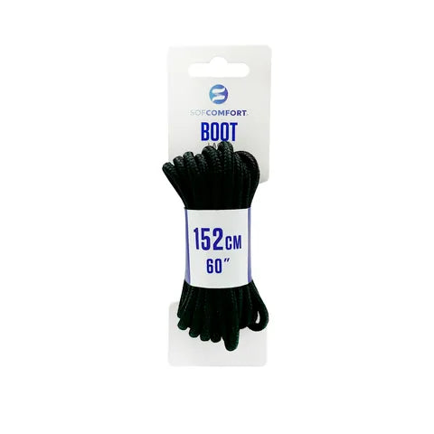 Sof comfort Boot Laces 152cm - Black