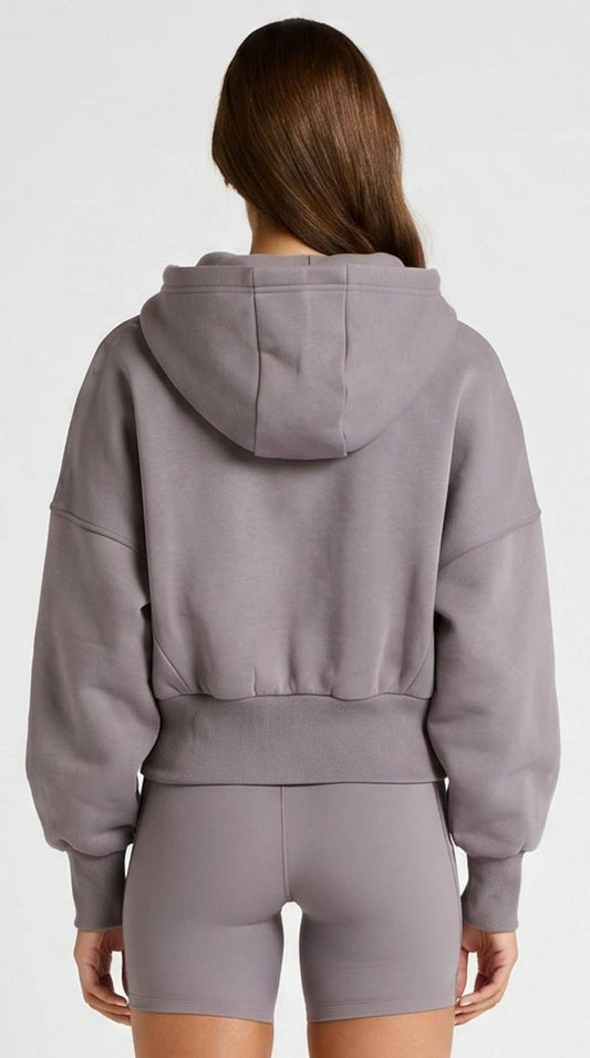 ALLFENIX Cropped Zip Hoodie