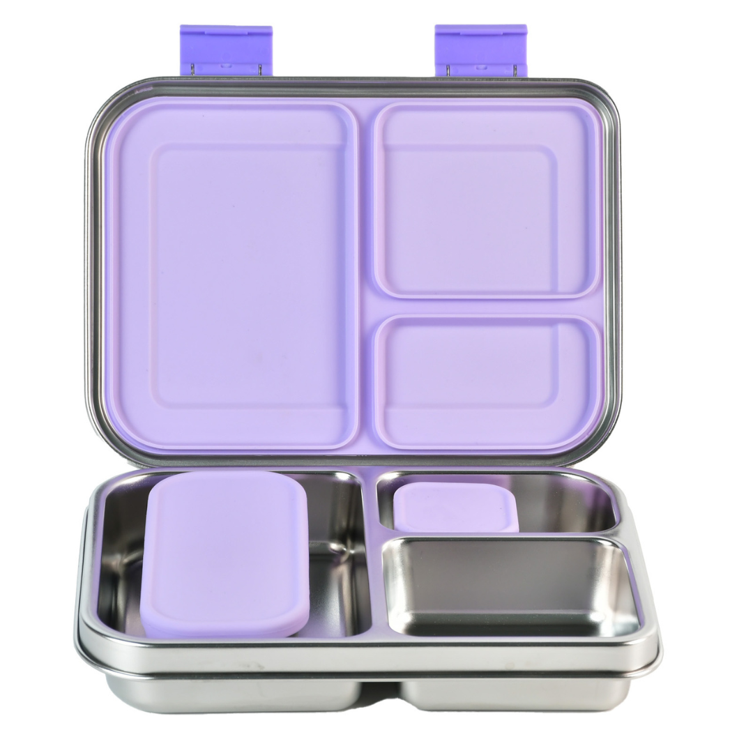 Mighty Minis Stainless Steel Containers – Set of 2 - Lilac