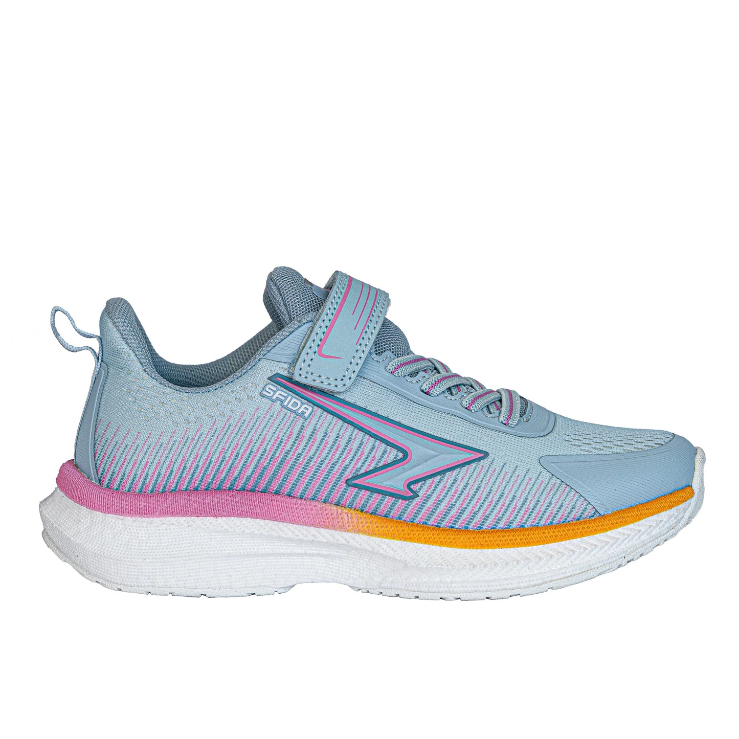 Sfida Zephyr 2.0 Girls Runners (Velcro) -Sky/Pink/Orange