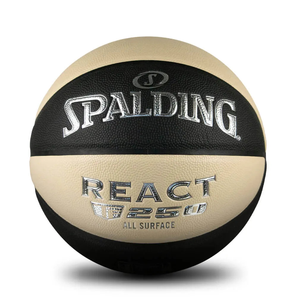 Spalding React TF-250 Basketball Oatmeal/Black - Size 7