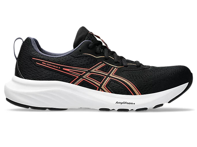 Asics Gel Contend 9 Womens Running - Black/Coral Reef