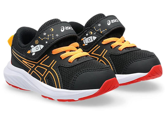 Asics Gel Contend 9 Kids TS School Yard - Black/Orange Pop
