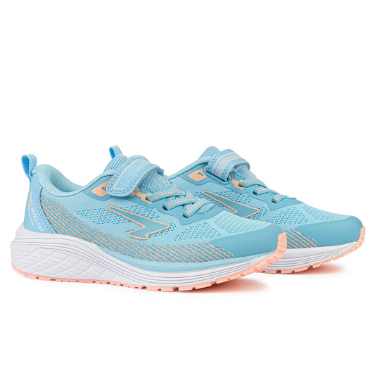 Sfida Inta Girls Runners (Velcro) - Light Blue/Pastel Peach