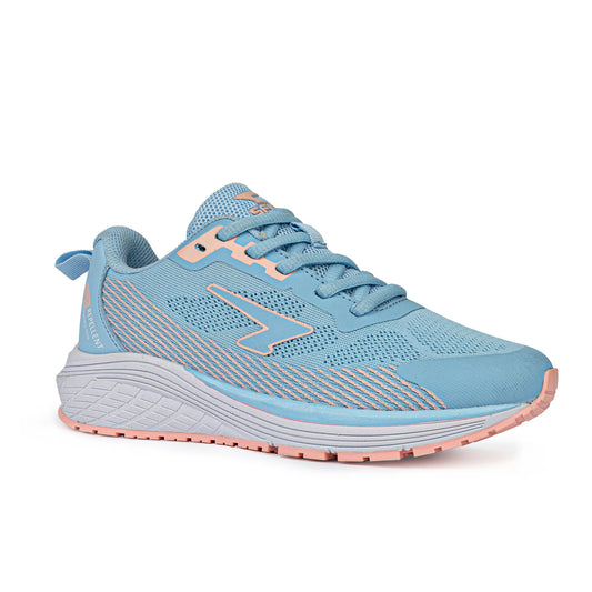 Sfida Inta Girls Runners (Lace Up) - Light Blue/Pastel Peach