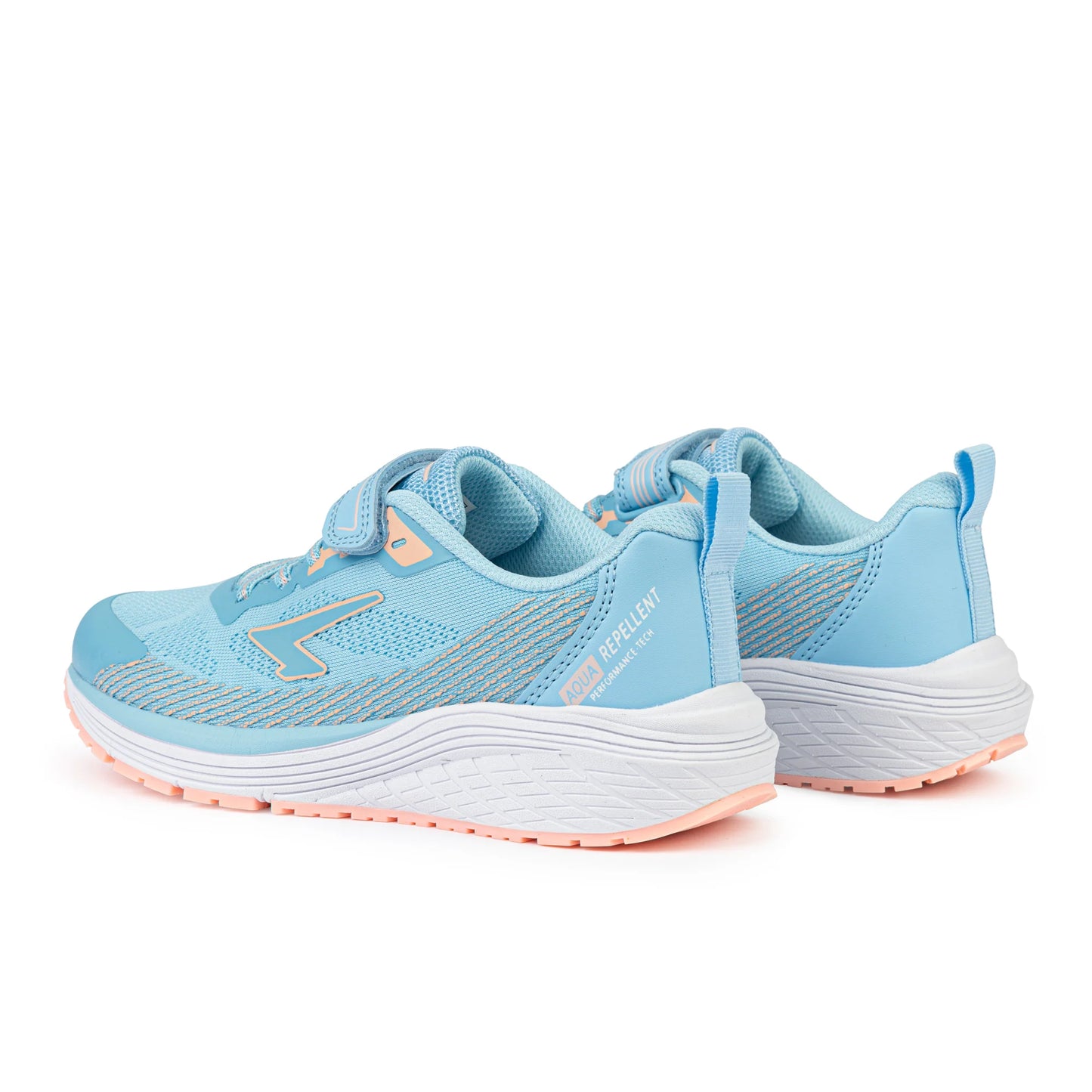 Sfida Inta Girls Runners (Velcro) - Light Blue/Pastel Peach