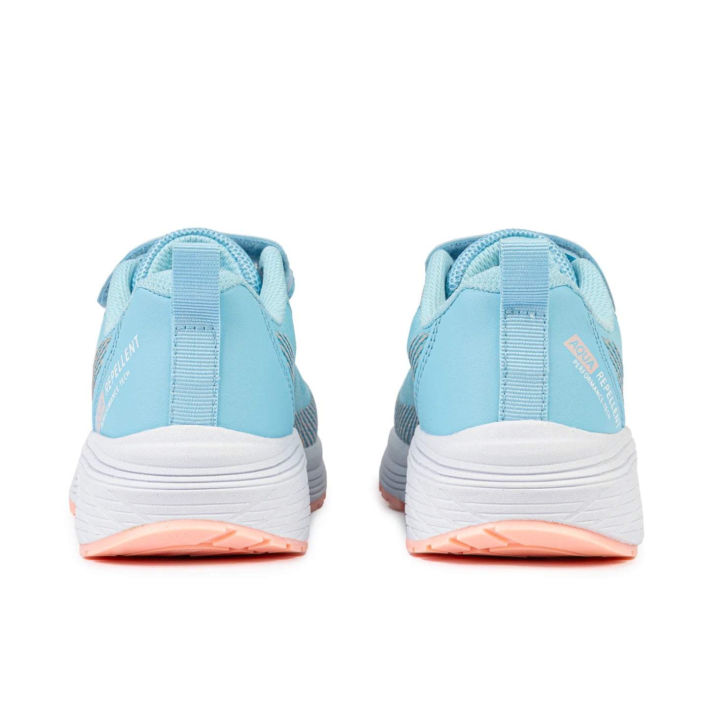 Sfida Inta Girls Runners (Velcro) - Light Blue/Pastel Peach