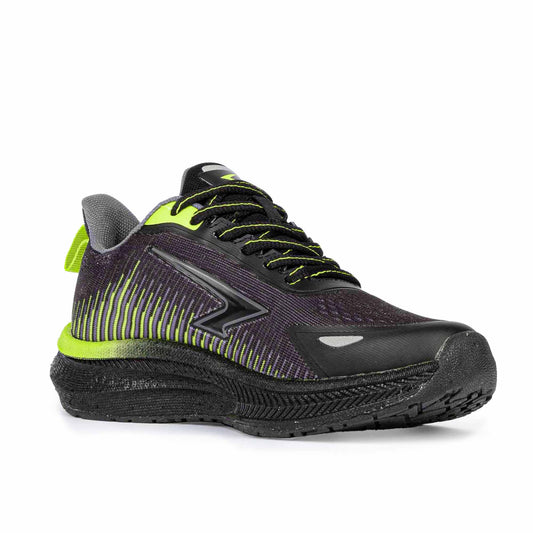 Sfida Zephyr 2.0 Boys Runners (Laces) - Black/Lime