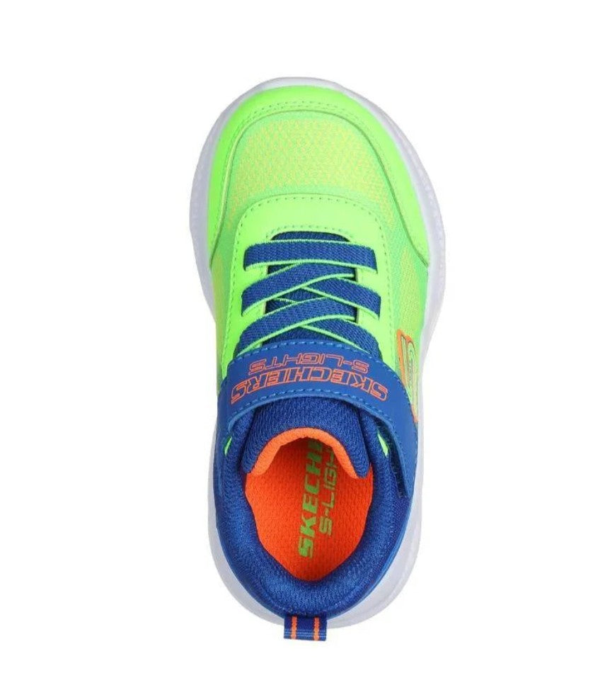 Skechers Infants Meteor Lights Krendox - Blue/Lime