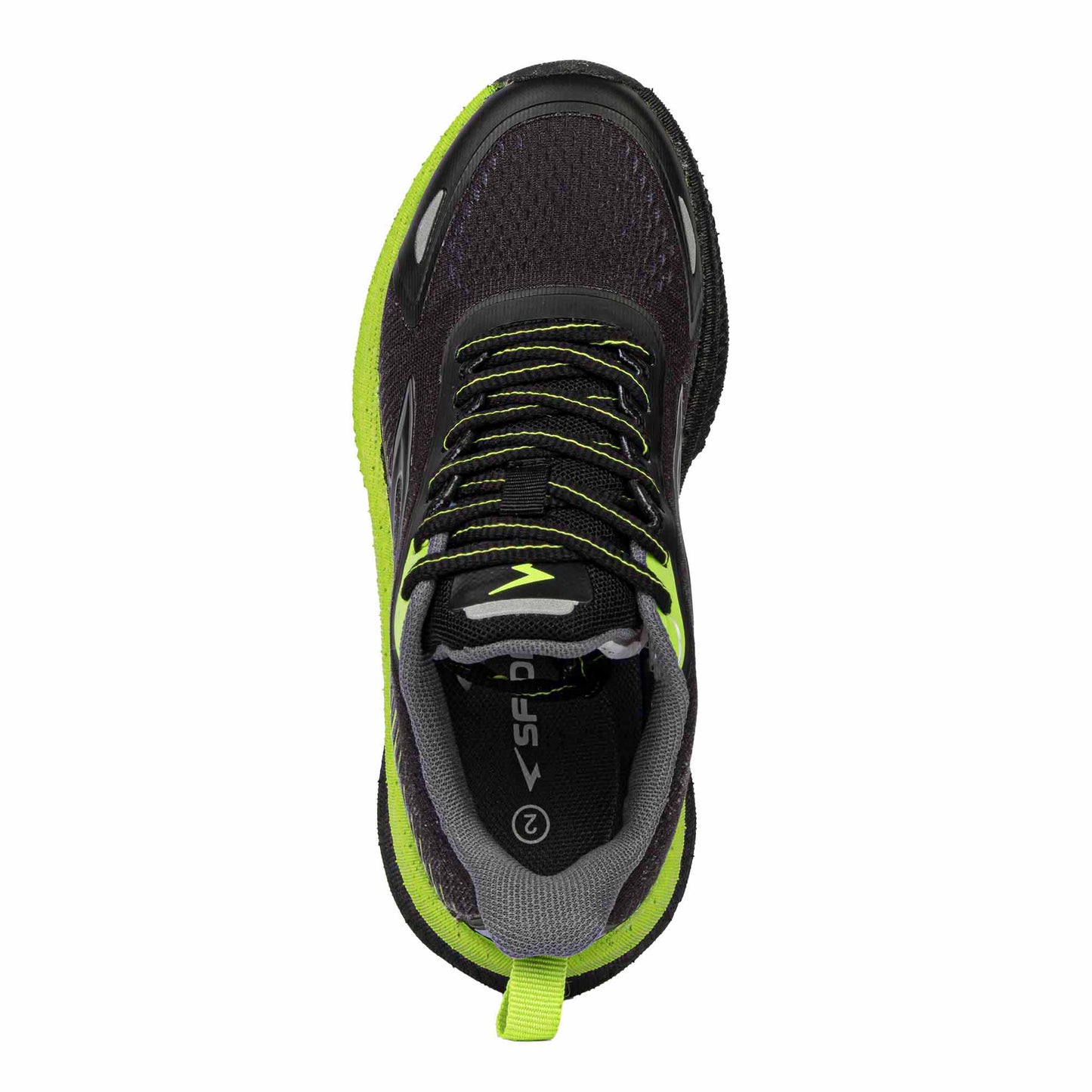 Sfida Zephyr 2.0 Boys Runners (Laces) - Black/Lime