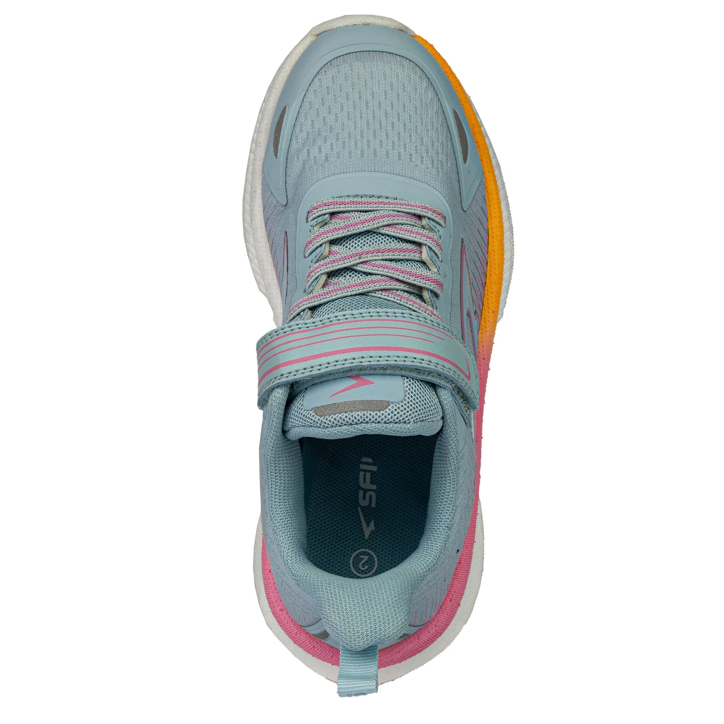 Sfida Zephyr 2.0 Girls Runners (Velcro) -Sky/Pink/Orange