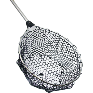 Fishcare Landing Net - Silver Rubber 70cm Handle