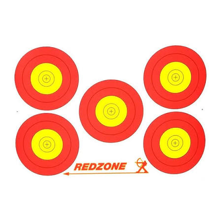 Redzone 5 spot Target Face Replacement Sheet
