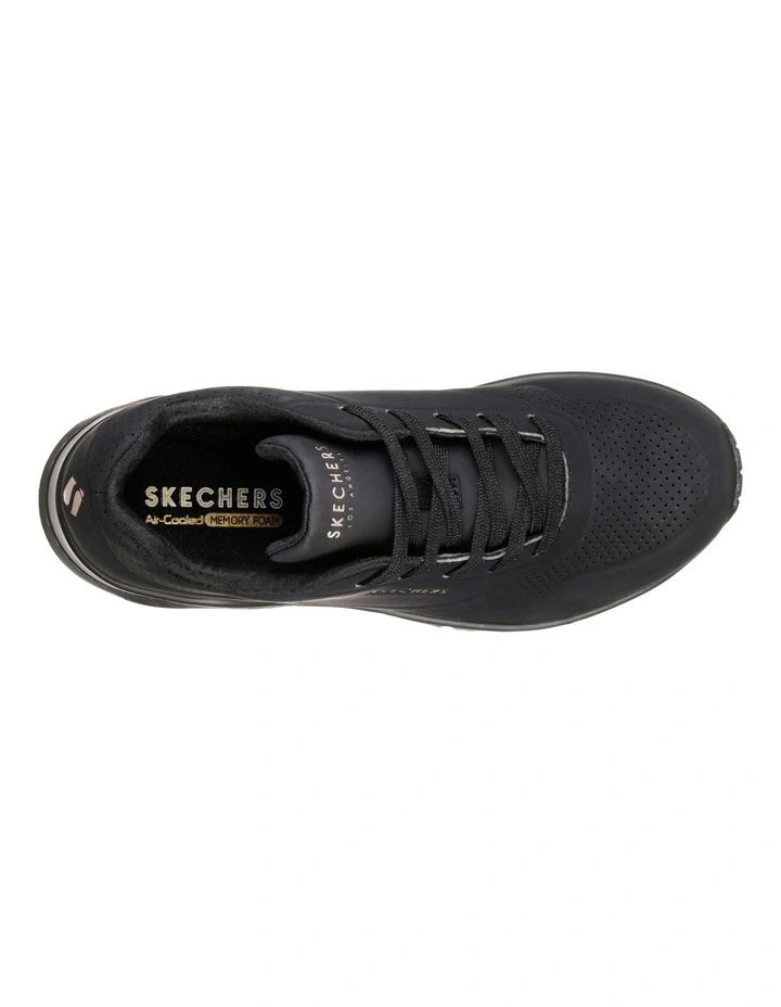 Skechers Womens Uno Stand on Air - Black