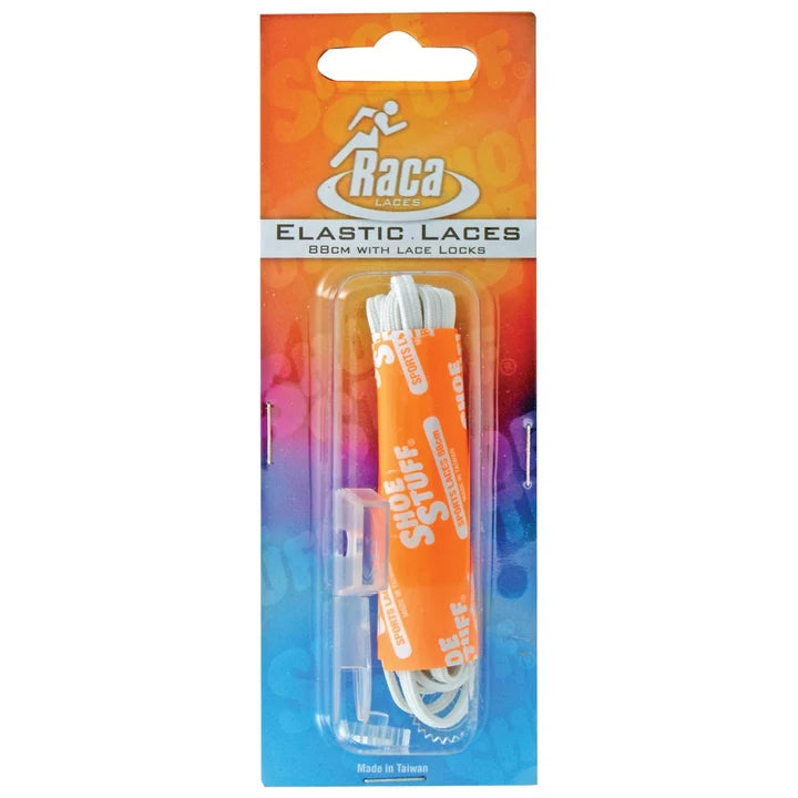 Elastic Laces - White 88cm