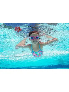 Zoggs Little Twist Swimming Goggles - Pink with Tinted Blue Lens
