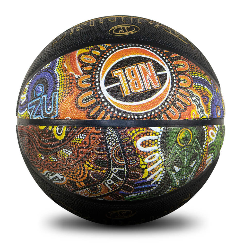 Spalding NBL Indigenous Outdoor Basketball - Black