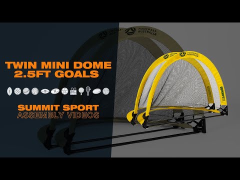 SUMMIT Football Australia 2.5FT Mini Dome Soccer Goals - 2 Pack