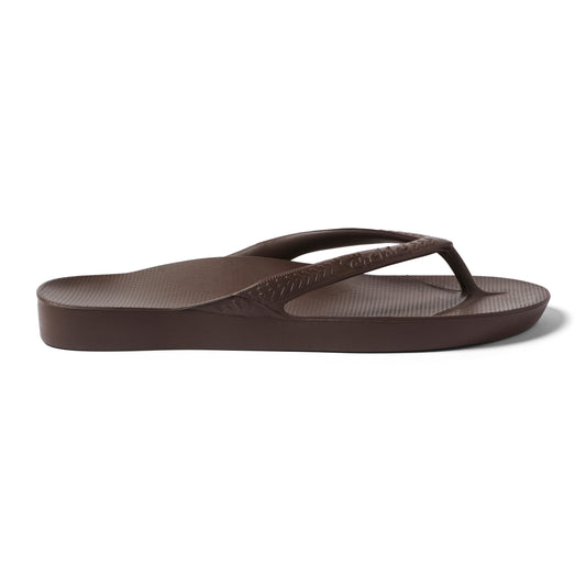 Archies Arch Support Thongs - Brown