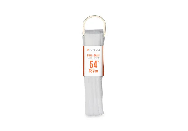 Sofsole Oval Laces - White 137cm