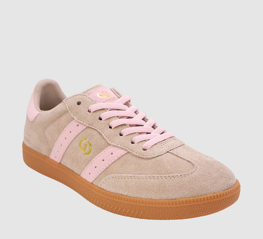 Goodsole Parallel Sneaker ~ Tropical Taupe / Pink Suede