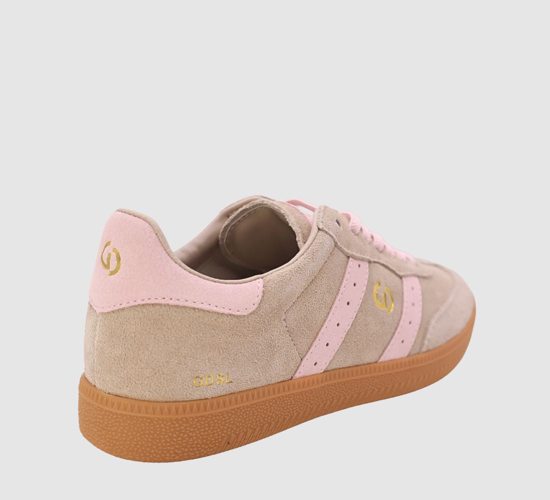Goodsole Parallel Sneaker ~ Tropical Taupe / Pink Suede