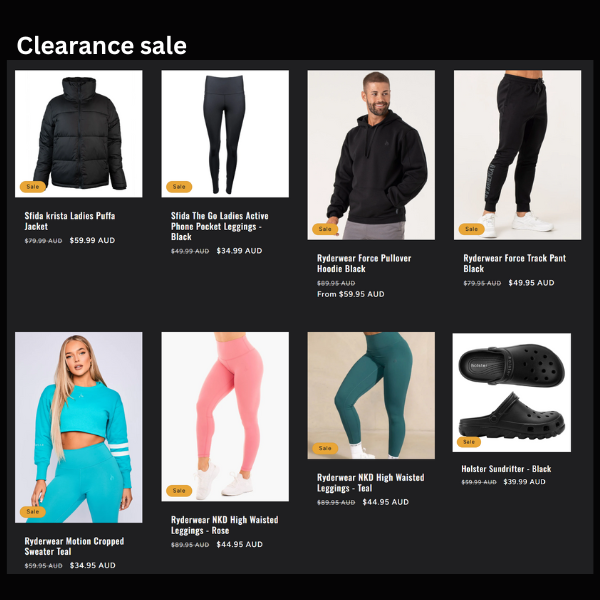 Shop Clearance Sale