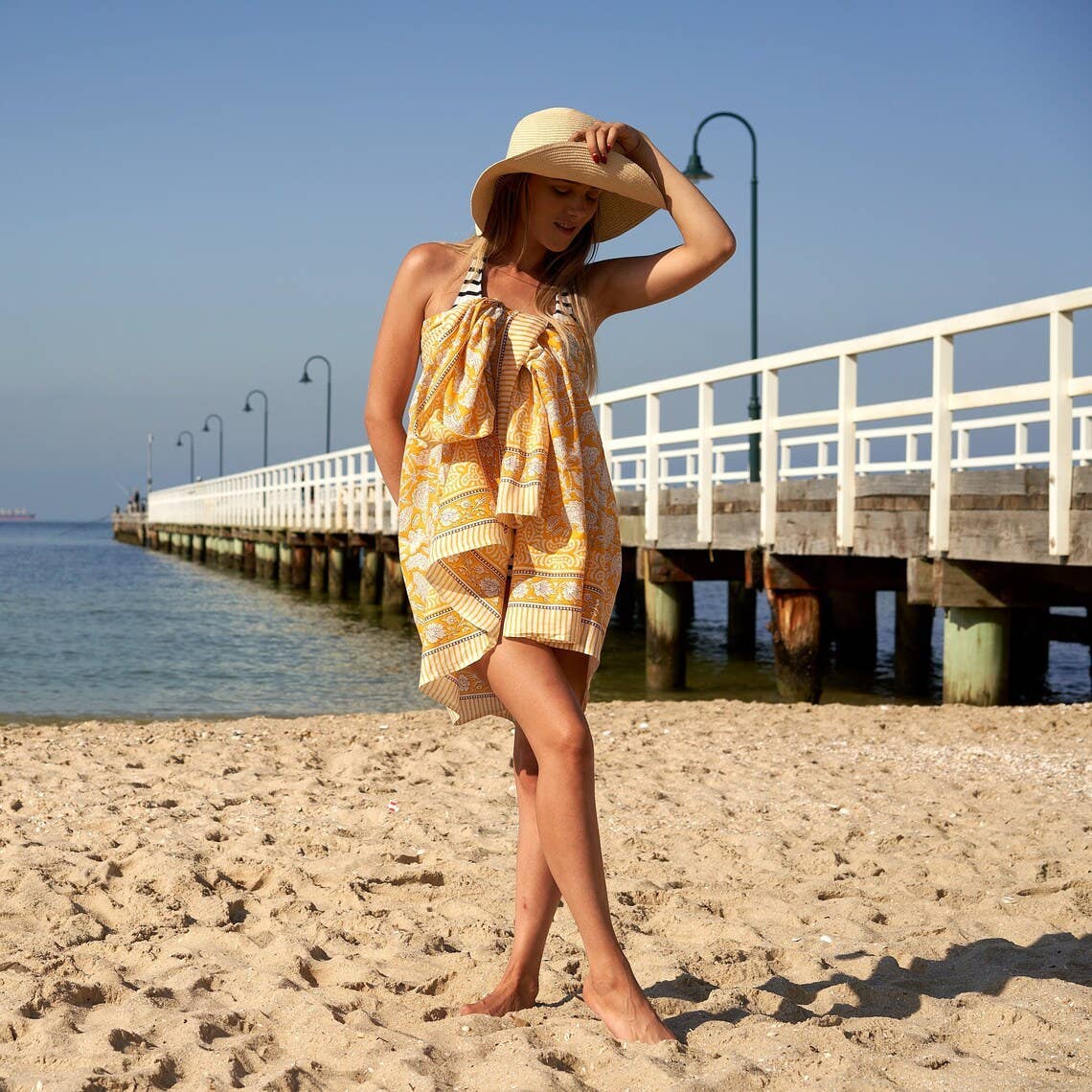 'Sun-Drenched Days' - 100% Cotton Sarong