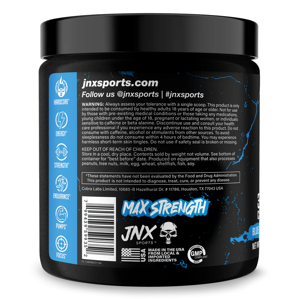 JNX The Shadow! Pre Workout - Blue Raspberry