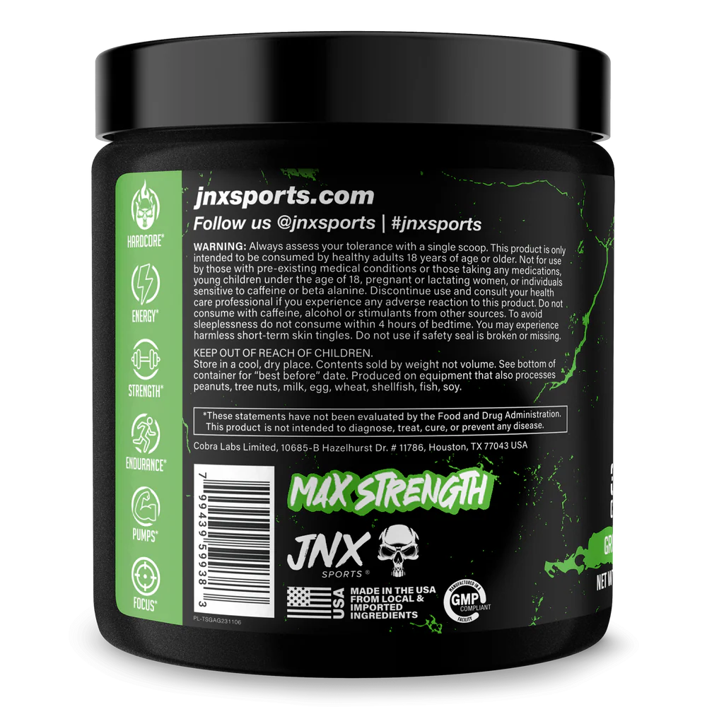 JNX The Shadow! Pre Workout - Green Apple