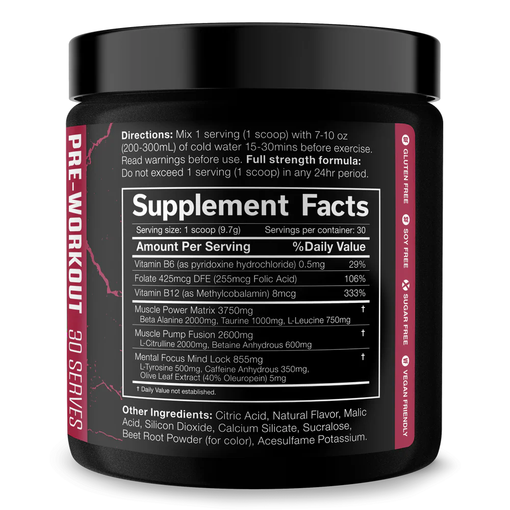 JNX The Shadow! Pre Workout - Strawberry Pineapple