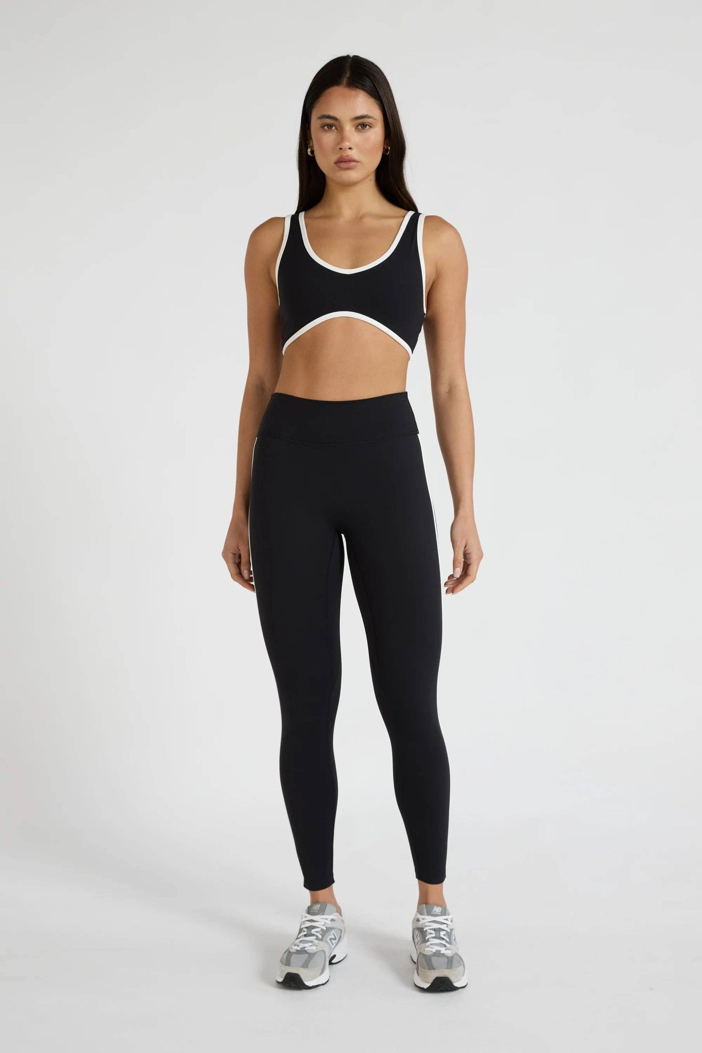 ALLFENIX CloudCore Contrast Stripe 7/8 Legging - Black