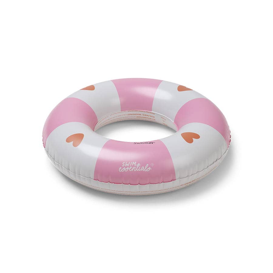 Swim Essentials Inflatable Swim Ring - Cozy Hearts, 55 cm