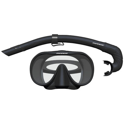 Mirage Sunsets Mask and Snorkel Set - Black